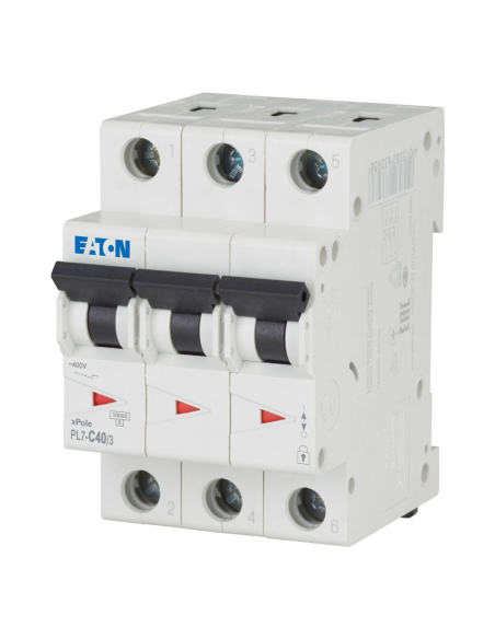 028753 Automatas 3P 40A C 10kA PL7-C40/3 - EATON iš UAB SINTAS