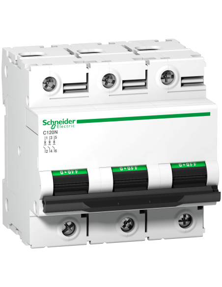 010029 Automatas 3P 125A C 10kA C120N Acti9 - SCHNEIDER ELECTRIC iš UAB SINTAS