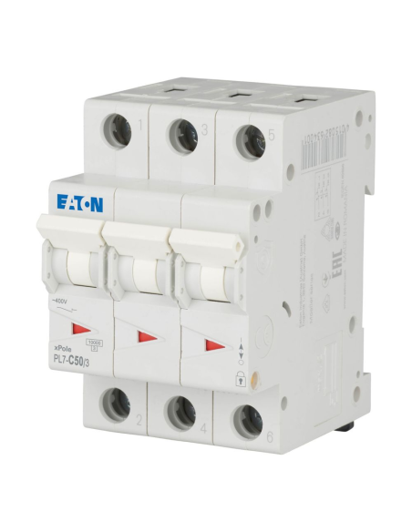 036058 Automatas 3P 50A C 10kA PL7-C50/3 - EATON iš UAB SINTAS