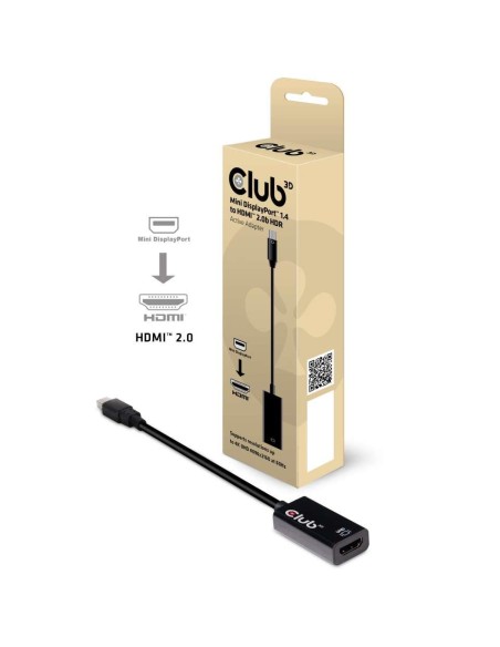 CAC-1180 I/O ADAPTER MINI DP TO HDMI/ACTIVE M/F CAC-1180 CLUB3D iš UAB SINTAS