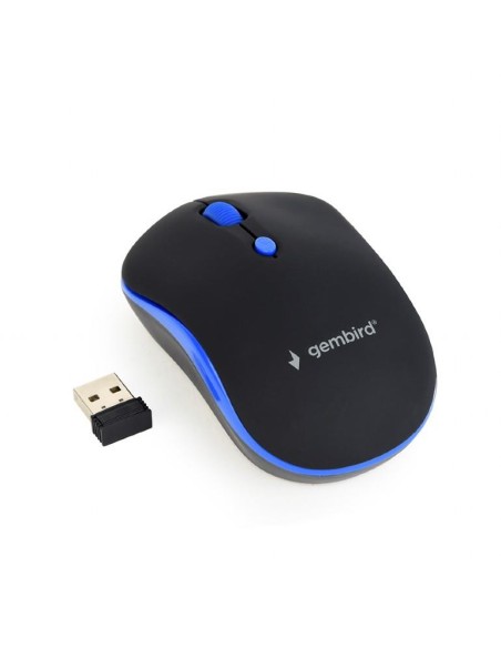 MUSW-4B-03-B MOUSE USB OPTICAL WRL BLACK/BLUE MUSW-4B-03-B GEMBIRD iš UAB SINTAS