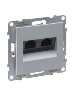 L721353 Kompiuterinis lizdas aliuminis SUNO Legrand 721353 (2xRJ45, UTP 6) iš UAB SINTAS