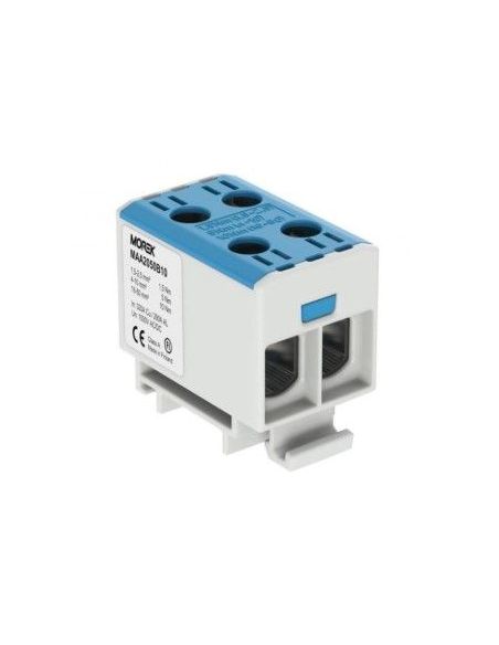 MORMAA2050B10 Gnybtas OTL50-2 Morek MAA2050B10 (mėlyna, 2x1.5-50mm2, Al/Cu, 1000V) iš UAB SINTAS