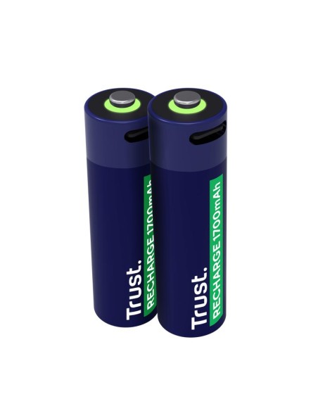 25584 BATTERY RECH. LI-ION AA 1.5V/1700MAH USB-C 2P 25584 TRUST iš UAB SINTAS