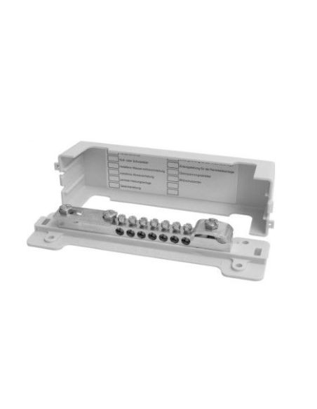 MOREK944 Potencialo išlyginimo šyna Morek 944 (7x25mm2, kabelių pajungimas iki 16mm2, įžeminimas iki 30x3.5mm2) iš UAB SINTAS