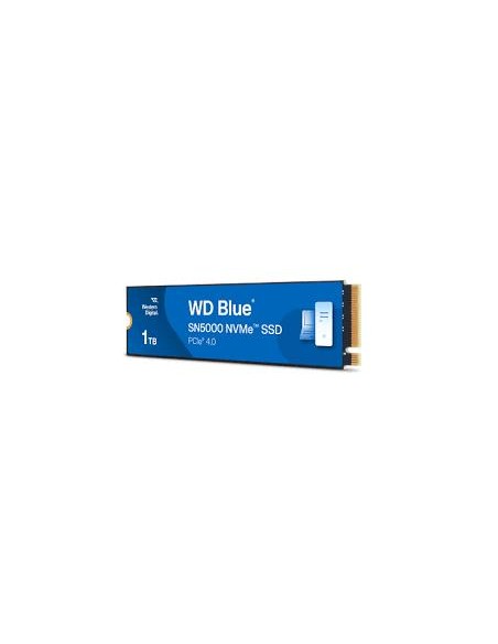 WDS100T4B0E SSD|WESTERN DIGITAL|Blue SN5000|1TB|M.2|PCIe Gen4|NVMe|Write speed 4900 MBytes/sec|Read speed 5150 MBytes/sec|2.38mm