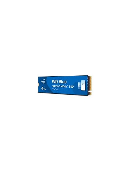 WDS400T4B0E SSD|WESTERN DIGITAL|Blue SN5000|4TB|M.2|PCIe Gen4|NVMe|Write speed 5000 MBytes/sec|Read speed 5500 MBytes/sec|2.38mm