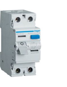 002222 Relė srovės nuotėkio RCCB 2P 40A 30mA A-tipas - HAGER iš UAB SINTAS