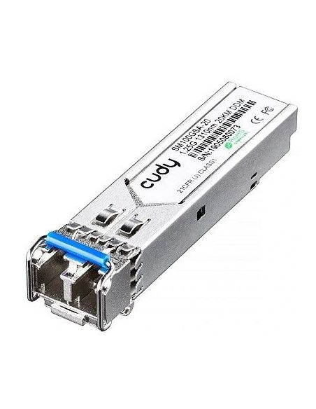 OPTSFPCUDYSM100GSA20 Optinis Integruojamas keitiklis SFP Cudy SM100GSA-20 (1.25Gbps, Single mode, Duplex, TX1310nm, 20km, LC) iš