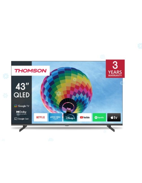 43QG4S14 TV Set|THOMSON|43"|4K/Smart|QLED|3840x2160|Wireless LAN|Bluetooth|Google TV|Black|43QG4S14 iš UAB SINTAS