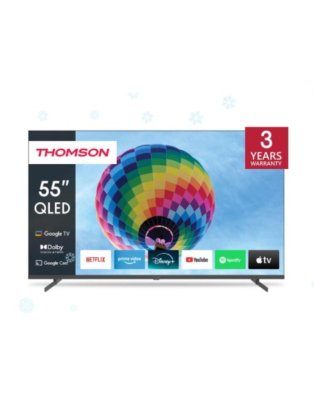 55QG4S14 TV Set|THOMSON|55"|4K/Smart|QLED|3840x2160|Wireless LAN|Bluetooth|Google TV|Dark Grey|55QG4S14 iš UAB SINTAS
