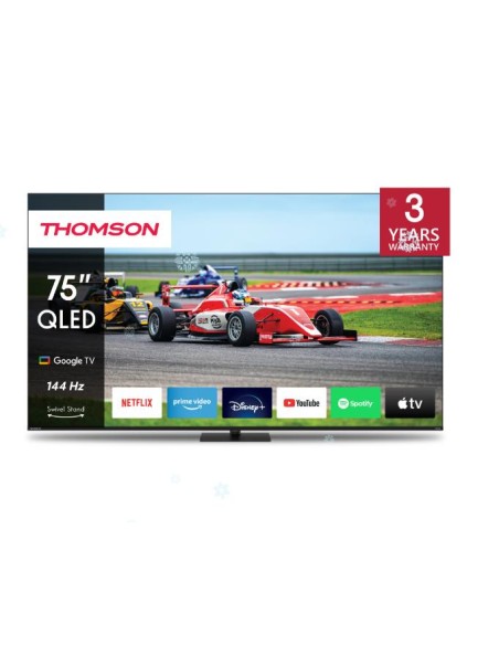 75QG7C14 TV Set|THOMSON|75"|4K/Smart|QLED|3840x2160|Wireless LAN|Bluetooth|Google TV|Black|75QG7C14 iš UAB SINTAS