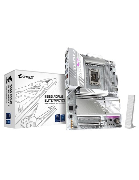 B860 A ELITE WF7 ICE 1.0 Mainboard|GIGABYTE|Intel B860 Express|LGA1851|ATX|Memory DDR5|Memory slots 4|3xPCI-Express 16x|2xM.2|1x