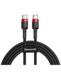 CATKLF-G91 Kabelis USB C - USB C BASEUS CATKLF-G91 (1.0m, QC3.0, nailoninis, raudonas/juodas) iš UAB SINTAS