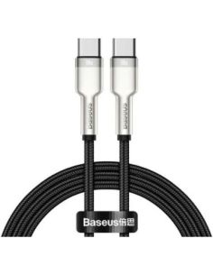 CATJK-C01 Kabelis USB C - USB C BASEUS CATJK-C01 (1.0m, 100W, duomenų perdavimui ir krovimui, juodas) iš UAB SINTAS