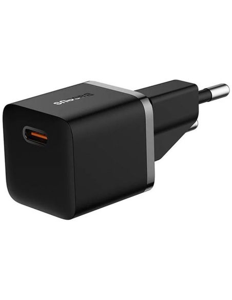 CCGN050101 Sieninis įkroviklis BASEUS CCGN050101 (GaN5 mini, 20W, USB-C, QC3.0, juodas) iš UAB SINTAS