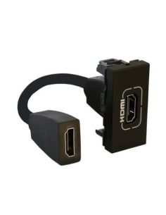 L079478L HDMI 1.4 modulinis lizdas Legrand Mosaic 079478L (įleidžiamas, juodas) iš UAB SINTAS