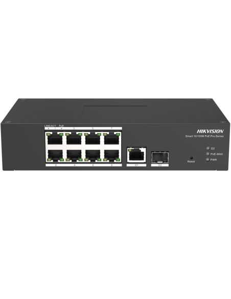 SWITCHDS3T1310PSIHS Hikvision 10 prievadų 8 PoE prievadų komutatorius DS-3T1310P-SI/HS iš UAB SINTAS