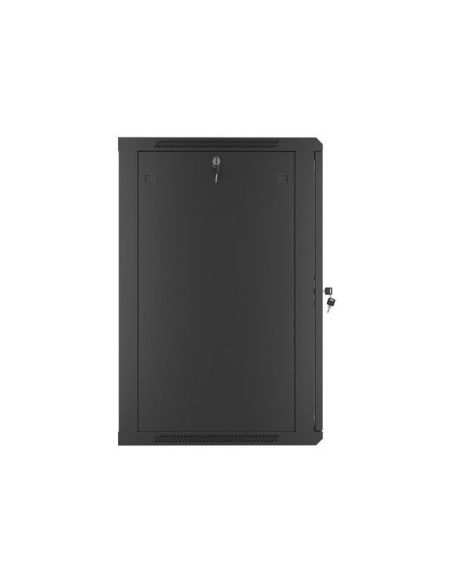 KS18U600x450PAKJ Komutacinė spinta 19" pakabinama 18U (600x450x901 mm, juoda, nesurinkta) iš UAB SINTAS