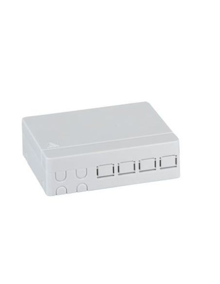 KOTTBDIN4 Optinė sieninė dėžutė ant DIN TB-DIN-4 (4 skaid., SC Dupl./LC Duplex, be adapterių) iš UAB SINTAS
