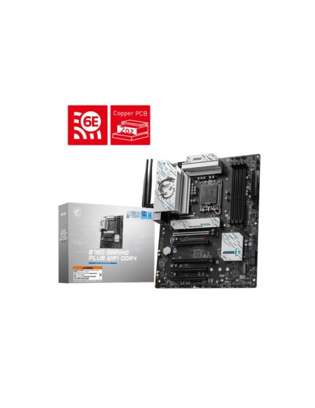 B760 GAMING PLUS WIFI DDR4 Mainboard|MSI|Intel B760 Express|LGA1700|ATX|Memory DDR4|Memory slots 4|5xPCI-Express 5.0 16x|2xM.2|1