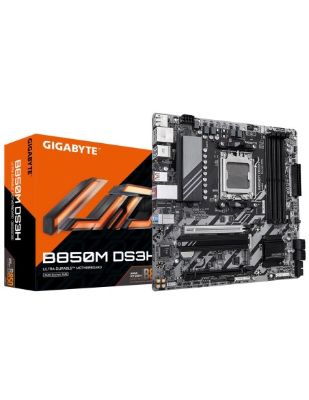 B850M DS3H Mainboard|GIGABYTE|AMD B850|SAM5|Micro-ATX|Memory DDR5|Memory slots 4|1xPCI-Express 3.0 4x|1xPCI-Express 5.0 16x|2xM.