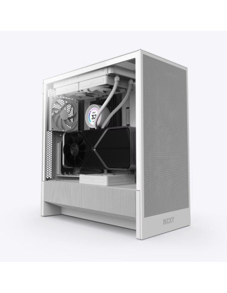 CC-H52FW-01 Case|NZXT|H5 Flow|MidiTower|Case product features Transparent panel|Not included|ATX|EATX|MicroATX|MiniITX|Colour Wh