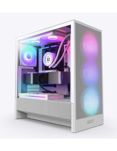 CC-H52FW-R1 Case|NZXT|H5 FLOW RGB 2024|MidiTower|Case product features Transparent panel|Not included|ATX|EATX|MicroATX|MiniITX|