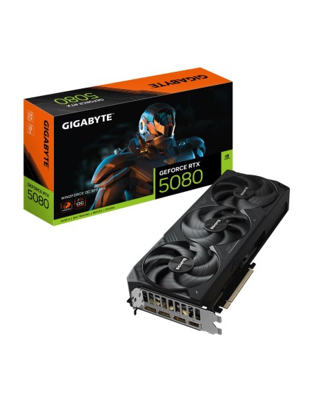 GV-N5080WF3OC-16GD 1.0 Graphics Card|GIGABYTE|NVIDIA GeForce RTX 5080|16 GB|GDDR7|256 bit|PCIE 5.0 16x|GPU 2670 MHz|Triple slot 
