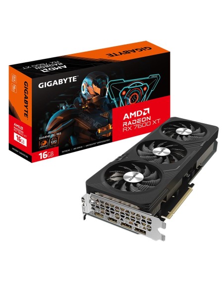 GV-R76XTGAMING OC-16GD 1.1 Graphics Card|GIGABYTE|AMD Radeon RX 7600 XT|16 GB|GDDR6|PCIE 4.0 16x|Triple slot Fansink|2xHDMI|2xDi