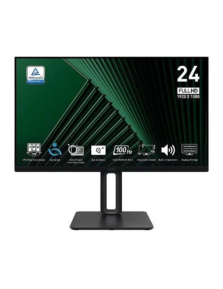 PRO MP245PG LCD Monitor|MSI|PRO MP245PG|23.8"|Business|Panel IPS|1920x1080|16:9|100Hz|Matte|1 ms|Swivel|Pivot|Height adjustable|