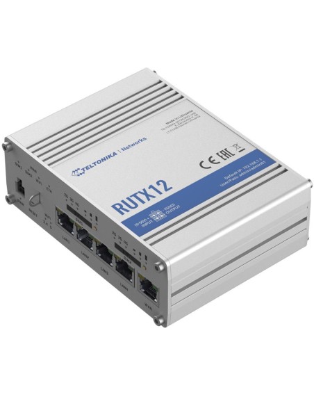 RUTX12 Wireless Router|TELTONIKA|Router|300 Mbps|Wi-Fi 5|USB 2.0|5x10/100/1000M|4G|RUTX12 iš UAB SINTAS