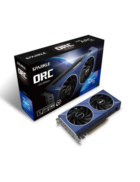 SA580C-8GOC Graphics Card|SPARKLE|Intel Arc A580|8 GB|GDDR6|256 bit|PCIE 4.0 16x|Dual Slot Fansink|1xHDMI|3xDisplayPort|SA580C-8