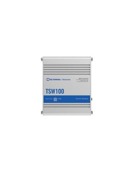 TSW100 Switch|TELTONIKA|TSW100|5xRJ45|PoE+ ports 4|120 Watts|TSW100 iš UAB SINTAS