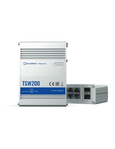 TSW200 Switch|TELTONIKA|TSW200|PoE ports 8|240 Watts|TSW200 iš UAB SINTAS