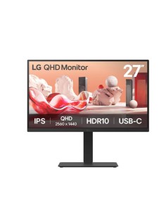 LCD Monitor|LG|27BA75QB-B|27"|Panel IPS|2560x1440|16:9|100Hz|Matte|Speakers|Swivel|Pivot|Height adjustable|Tilt|Colour Black|27B