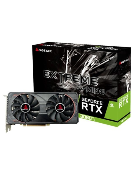 Graphics Card|BIOSTAR|NVIDIA GeForce RTX 3060 Ti|8 GB|GDDR6|256 bit|PCIE 4.0 16x|GPU 1410 MHz|Dual Slot Fansink|1xHDMI|3xDisplay