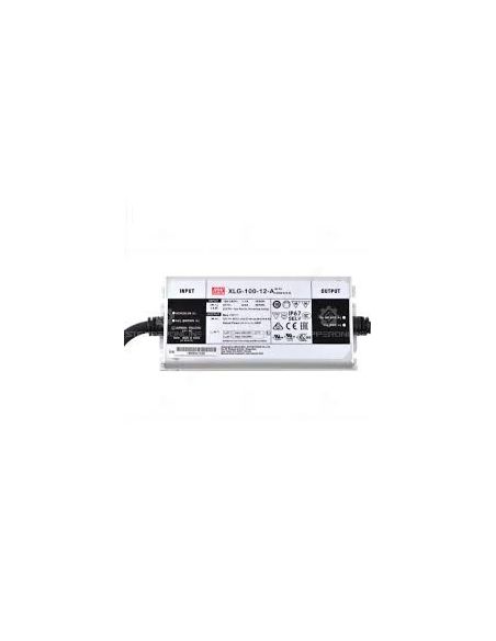 ➤ Impulsinis maitinimo šaltinis LED 96W 12V 8A IP67, dimeriuojamas, Mean well XLG-100-12-A 
