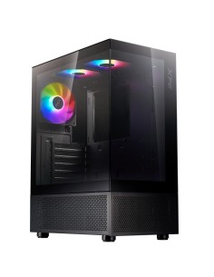 Case|ADATA|INVADER X MINI|MidiTower|Case product features Transparent panel|ATX|MicroATX|MiniITX|Colour Black|INVADERXMINIMT-BKC