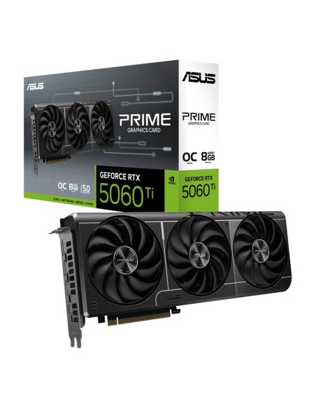 Graphics Card|ASUS|NVIDIA GeForce RTX 5060 Ti|8 GB|GDDR7|128 bit|PCIE 5.0 16x|Triple slot Fansink|1xHDMI|3xDisplayPort|PRIME-RTX