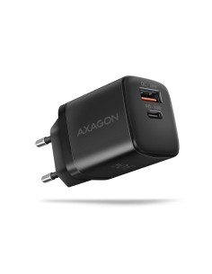 MOBILE CHARGER WALL USB 30W/2PORT BLACK ACU-PQ30 AXAGON