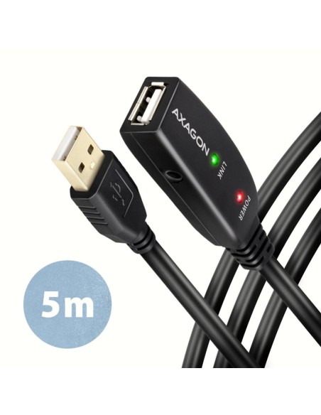 CABLE USB2.0 A-M/A-F ACTIVE/5M ADR-205 AXAGON