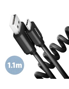 CABLE USB-C TO USB2.0 1.1M/TWISTER BLK BUCM-AM20TB AXAGON