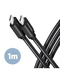 CABLE USB-C TO USB-C 1M 60W/BLACK BUCM3-CM10AB AXAGON