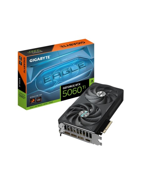 Graphics Card|GIGABYTE|NVIDIA GeForce RTX 5060 Ti|16 GB|GDDR7|128 bit|PCIE 5.0 16x|GPU 2617 MHz|Dual Slot Fansink|1xHDMI|3xDispl