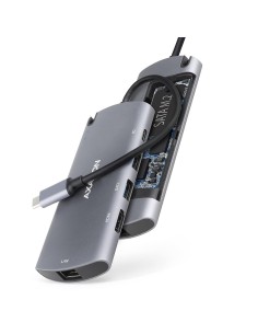 I/O HUB USB-C 6IN1 SATA M.2/0.18M HMC-6M2 AXAGON