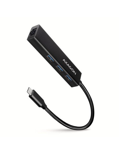 I/O HUB USB-C 4PORT GLAN/0.2M HMC-GL3A AXAGON
