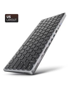 KEYBOARD + I/O HUB 9IN1/0.6M HMC-KB-US AXAGON