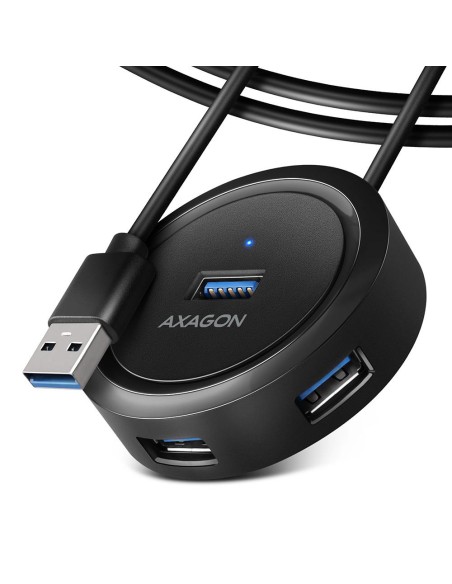 I/O HUB USB3.2 4PORT ROUND/1.2M HUE-P1AL AXAGON