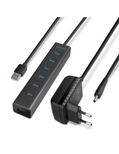 I/O HUB USB3.0 7PORT CHARGING/W/AC 1.2M HUE-SA7BP AXAGON